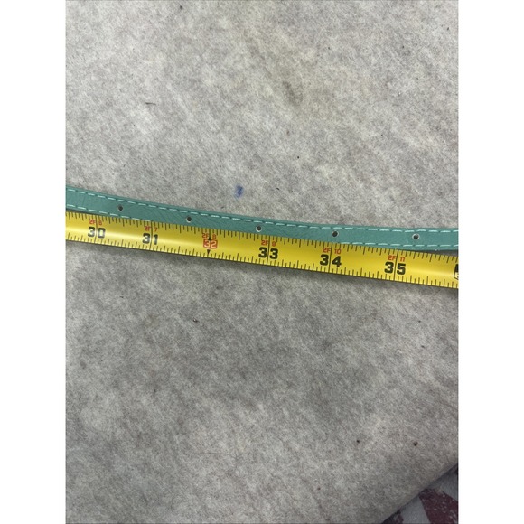 Women's Mint Green Skinny Belt Gold Buckle Used - Picture 5 of 6